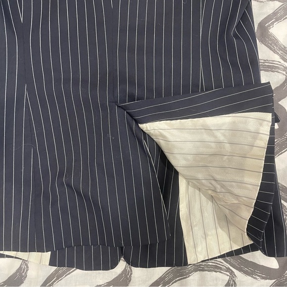 Navy Pinstriped Blazer from Zara - Picture 9 of 16